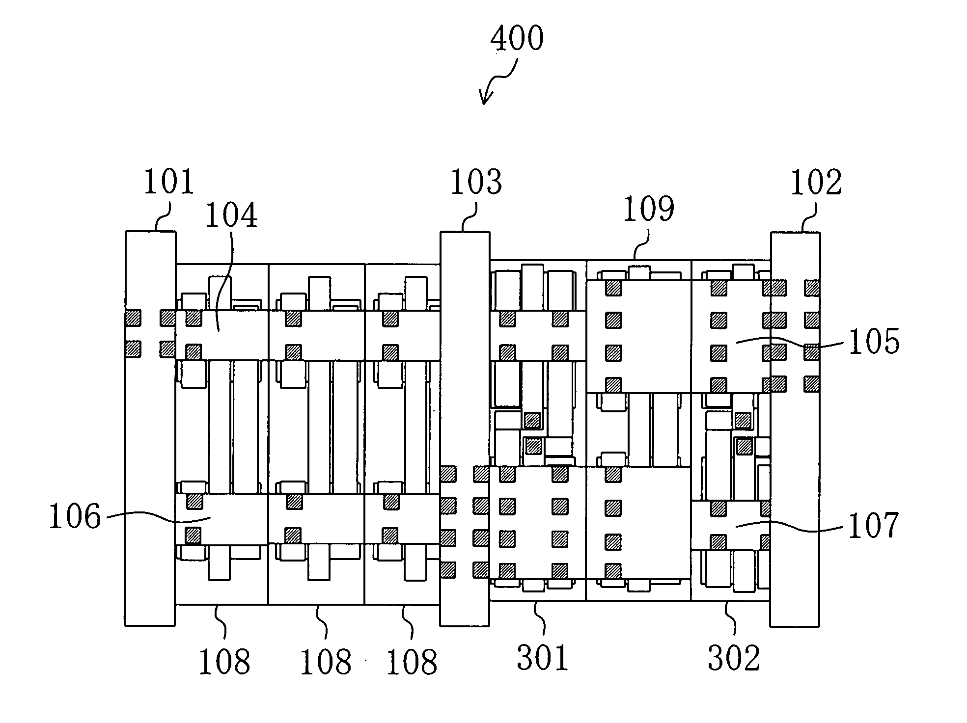 Semiconductor integrated circuit device and power source wiring method therefor