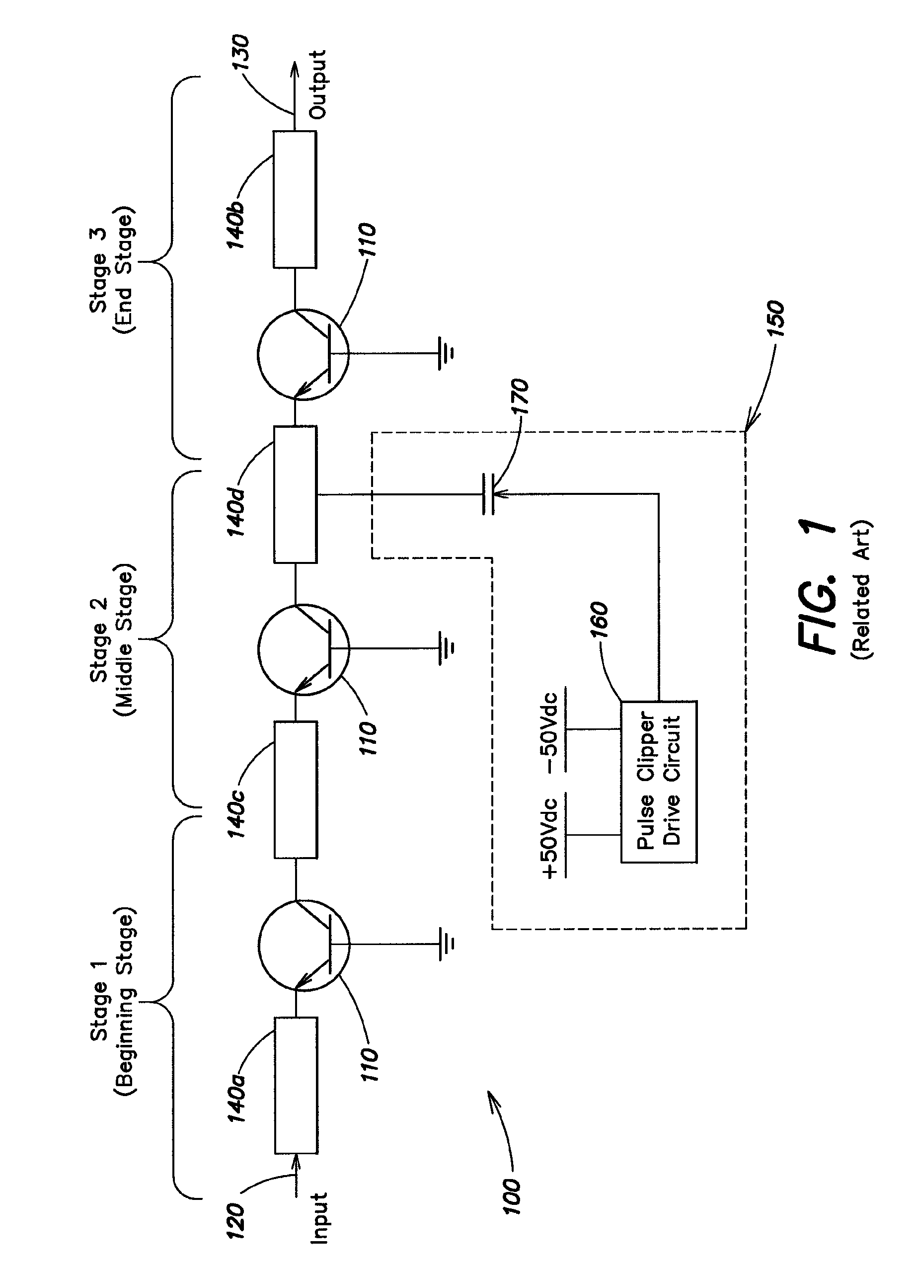 Passive spectrum control for pulsed RF power amplifiers