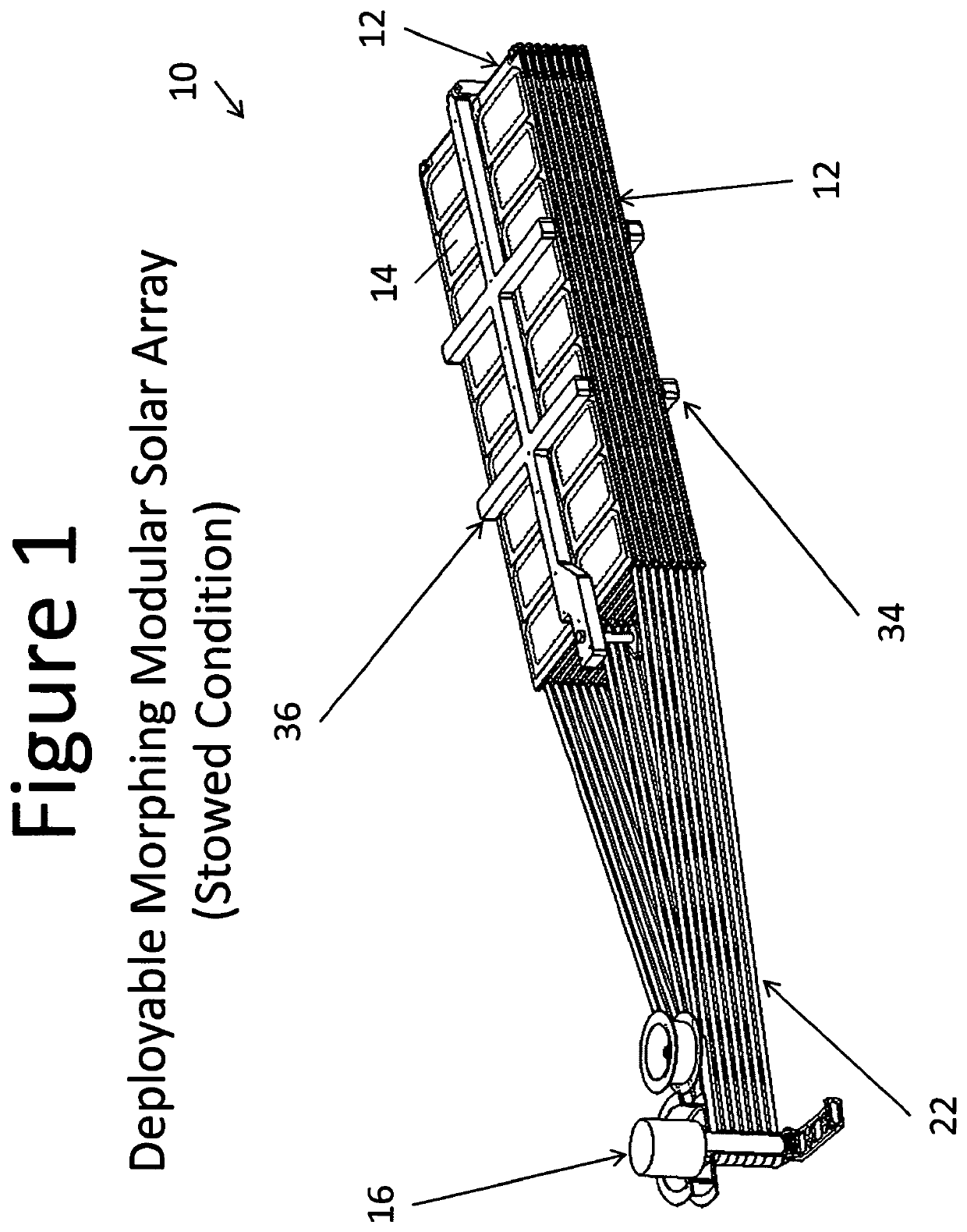 Panel for use in a deployable and cantilevered solar array structure