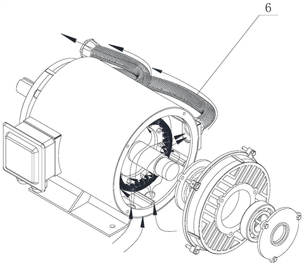 Negative-pressure heat dissipation motor