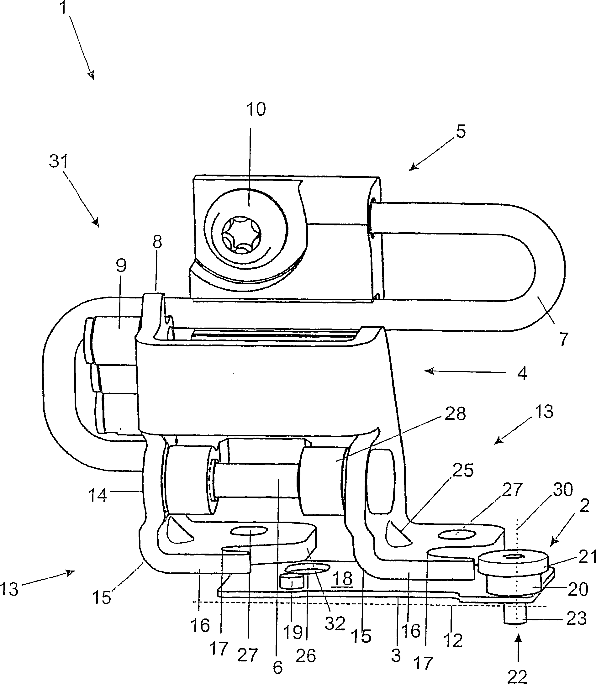 Assembly aid and method for positioning a hinge in a reproducible manner