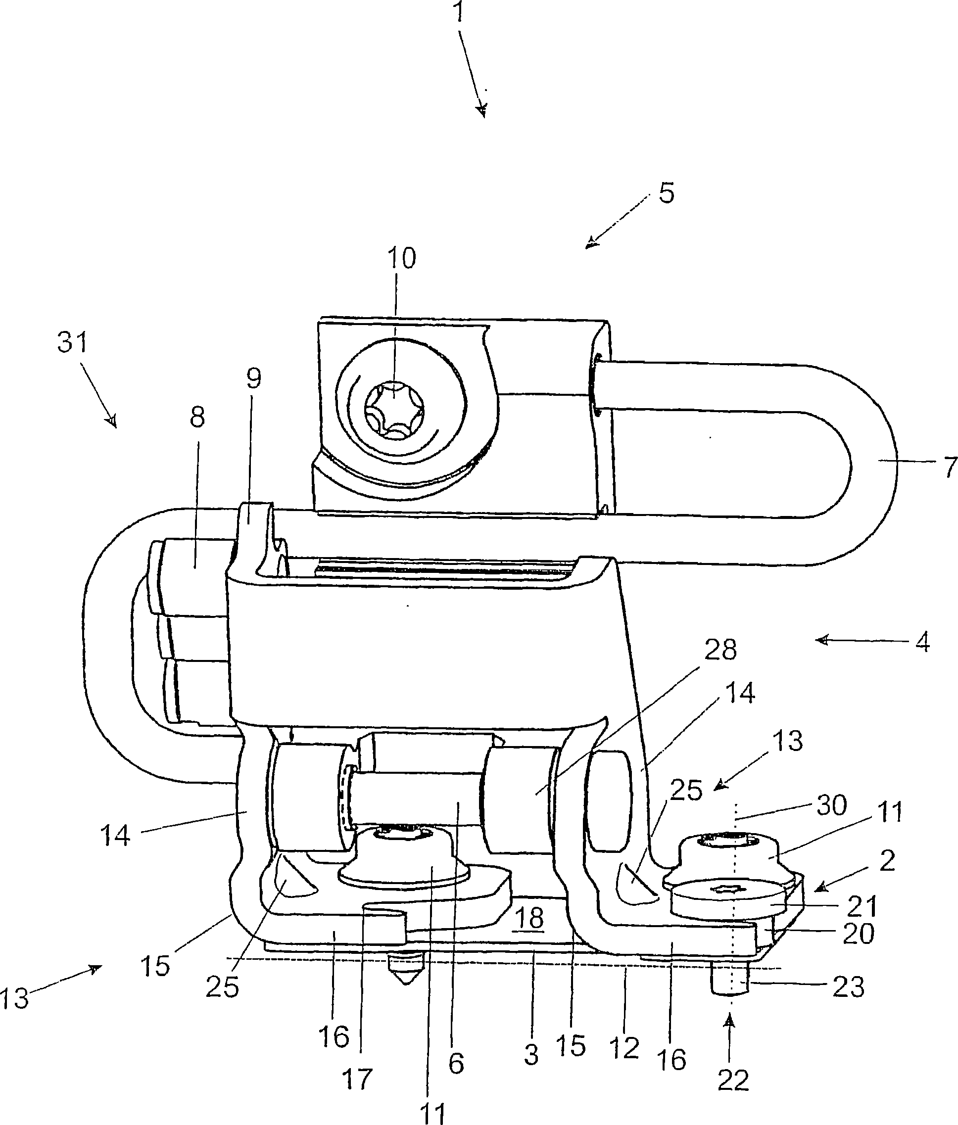 Assembly aid and method for positioning a hinge in a reproducible manner
