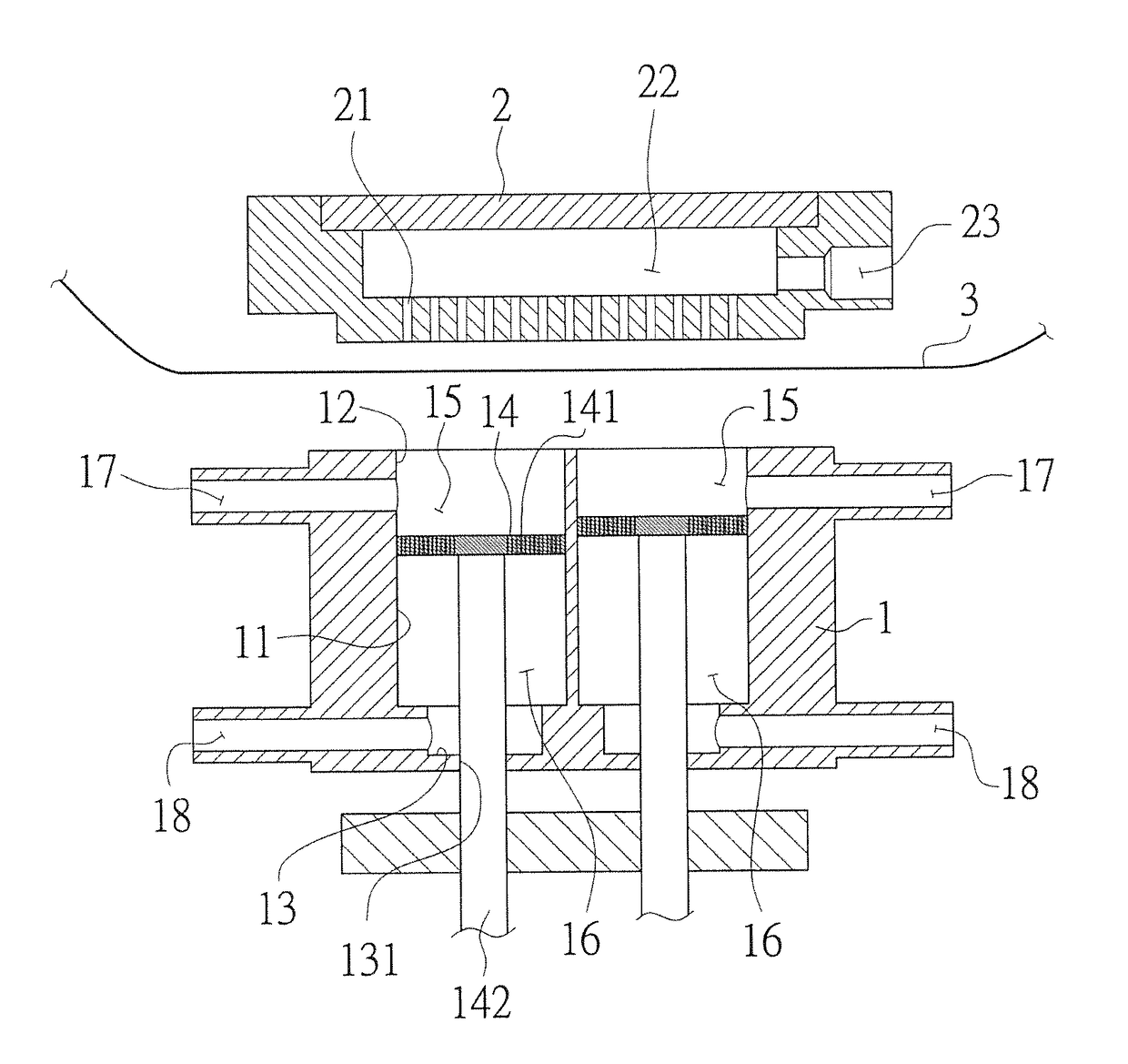 Pressed powder element forming machine