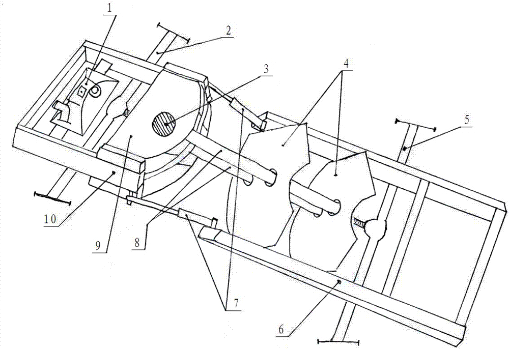 Double-traction device of articulated tractor