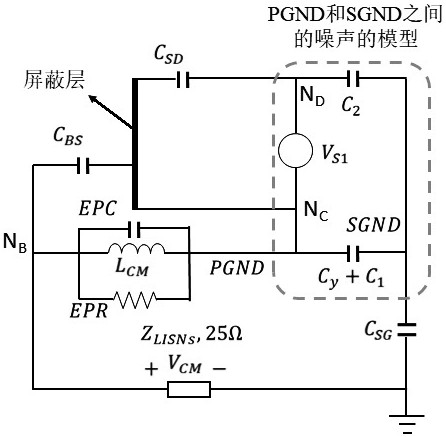Shielding structure, circuit and power adapter
