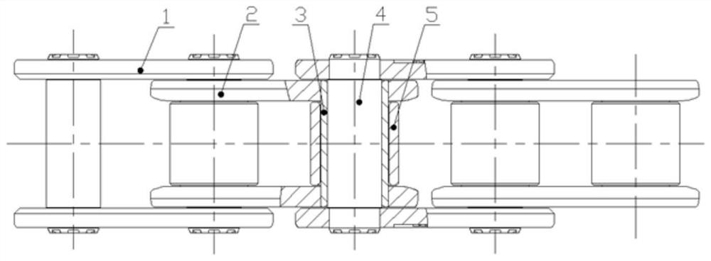 A low-speed high-power marine engine timing chain