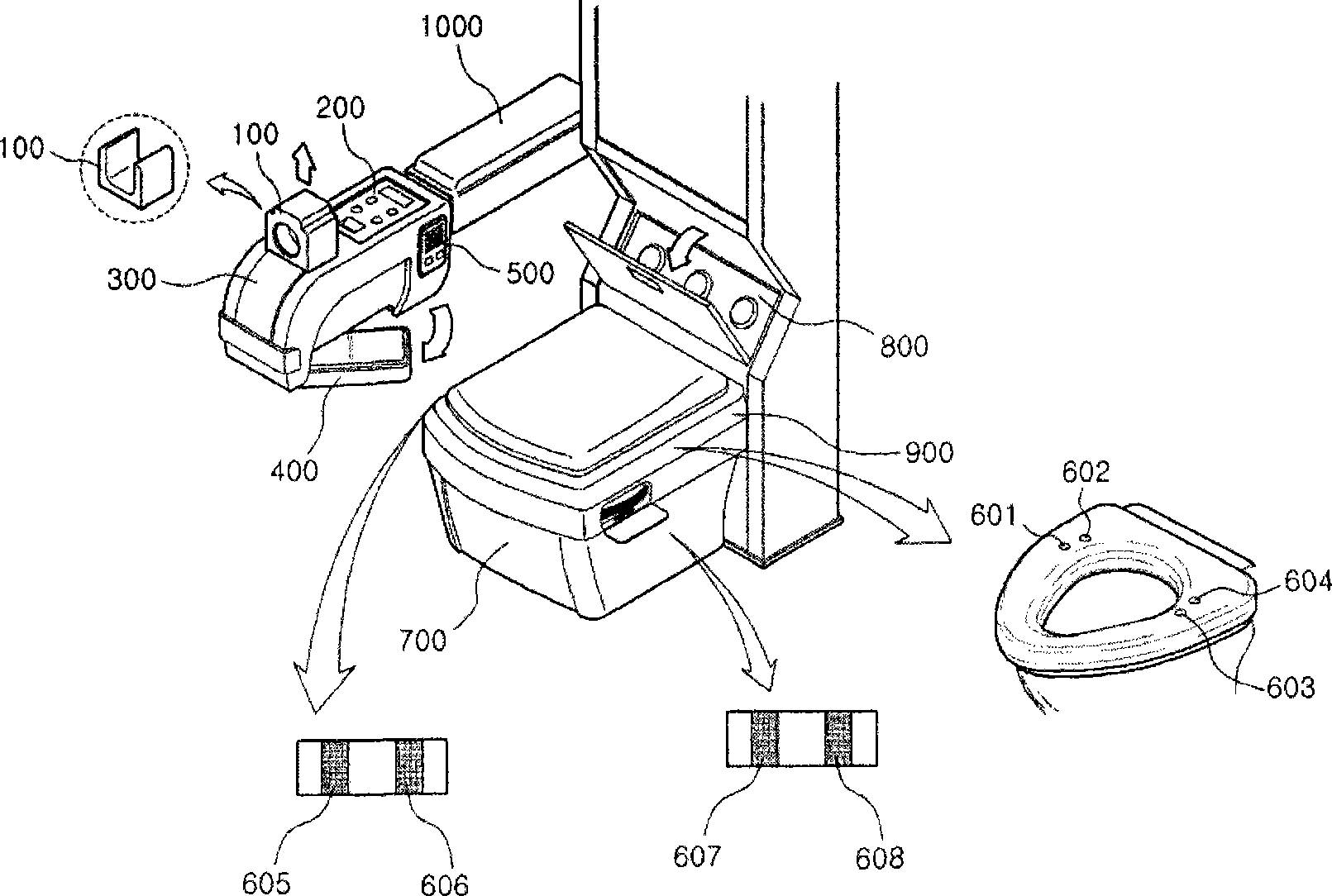 Apparatus and method for analyzing urine components in toilet in real-time by using miniature atr infrared spectroscopy