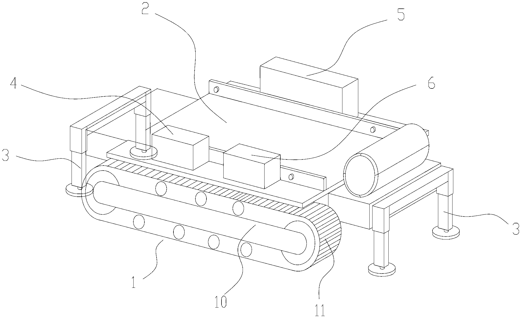 Carrier trolley device for live cleaning system