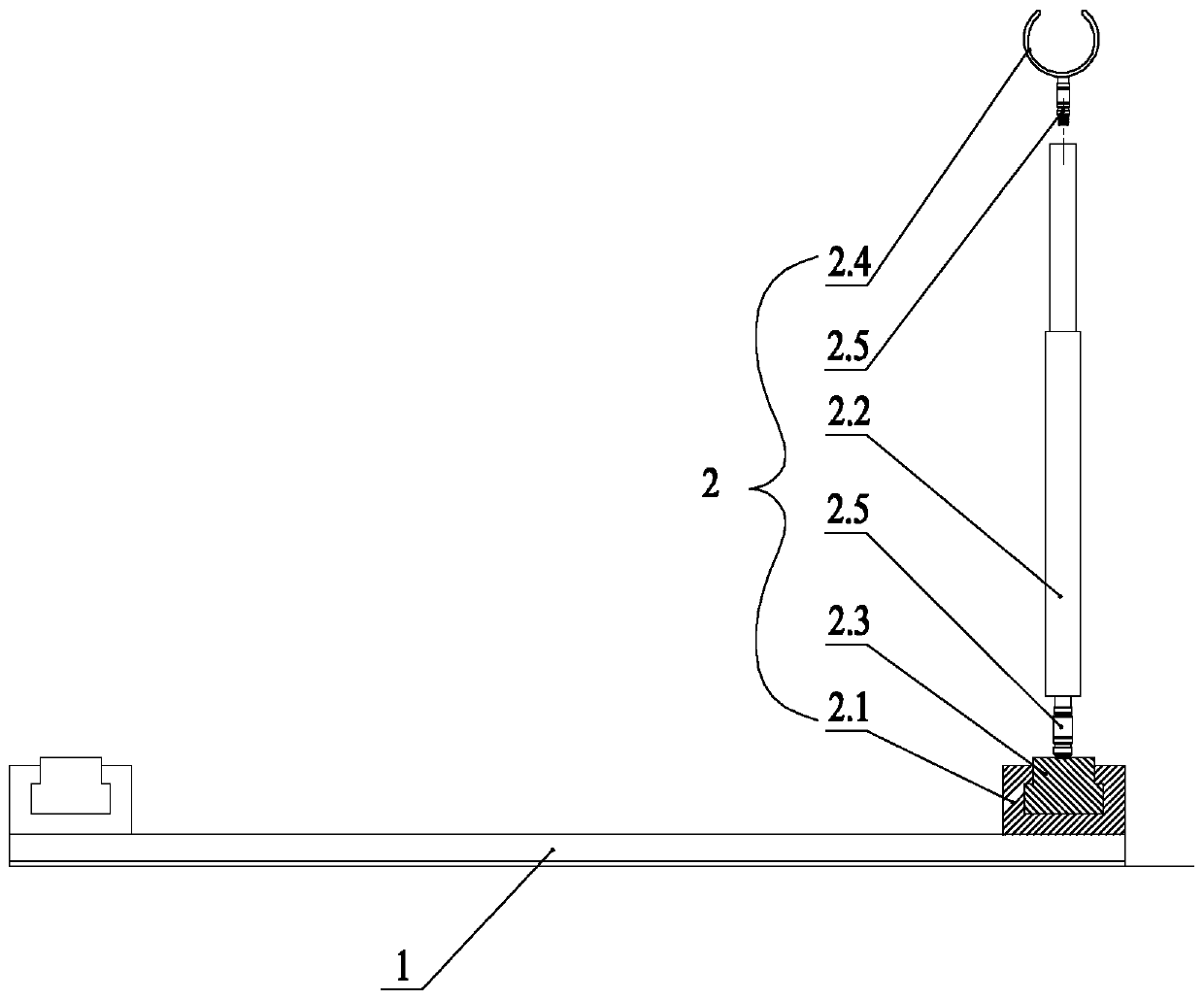 CT-guided tumor ablation scanning positioning and ablation needle in-vitro fixator device