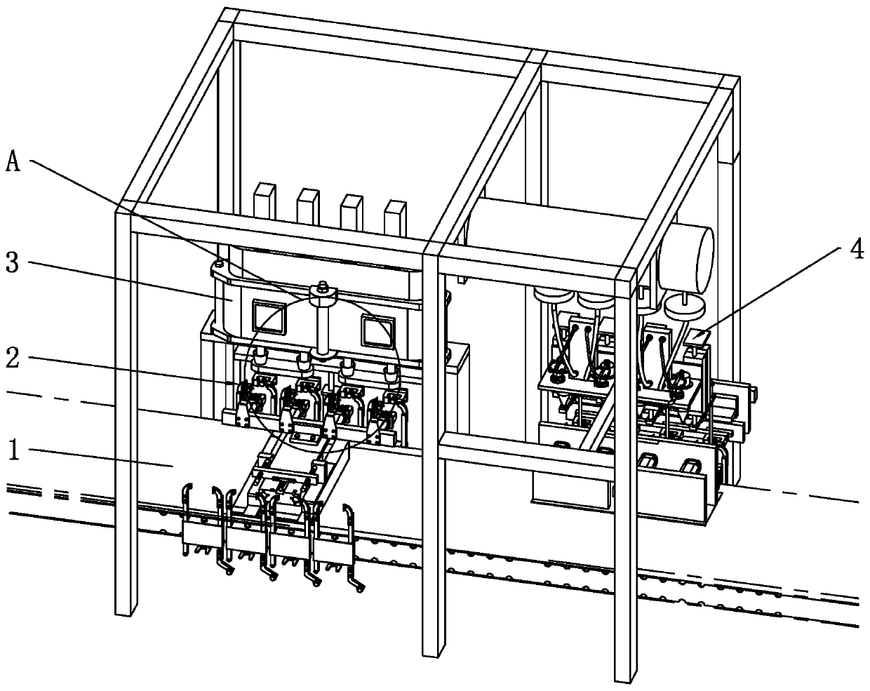 Filling and sealing system for double-chamber-bag powder cavity