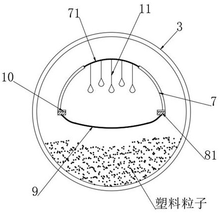 A kind of dynamic drying equipment for powdery plastic particles