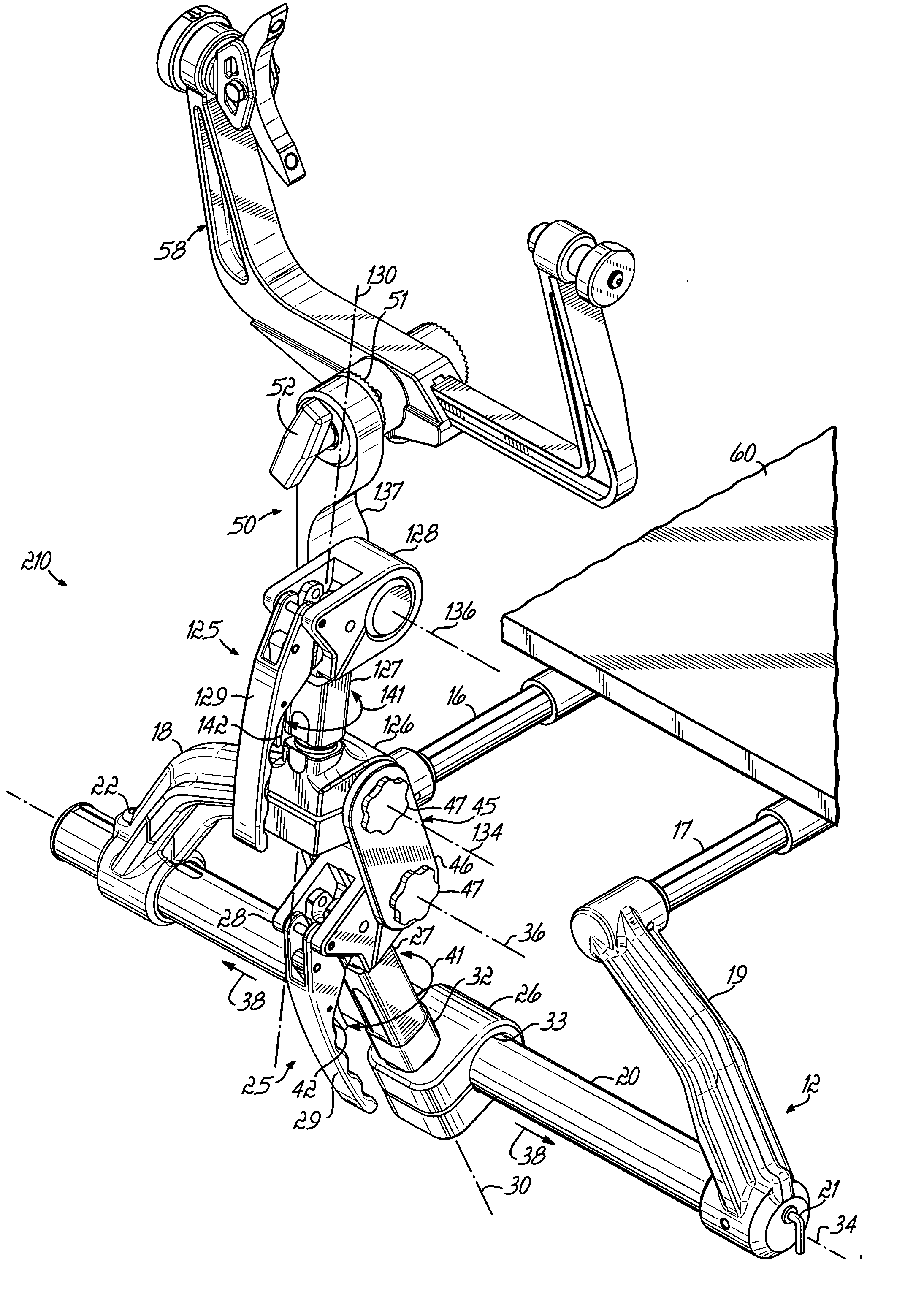 Head support base unit with multi-directional capability