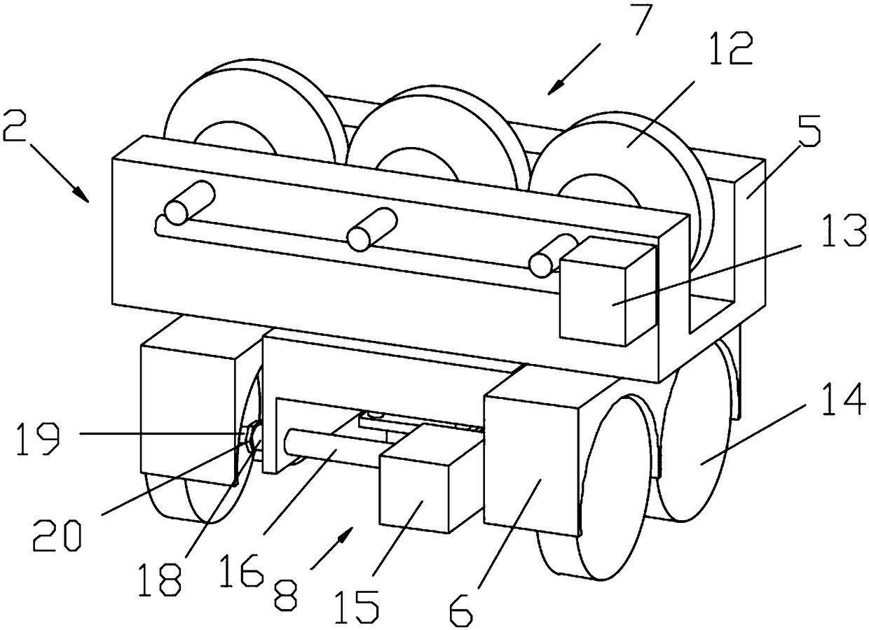 A color steel tile laying device