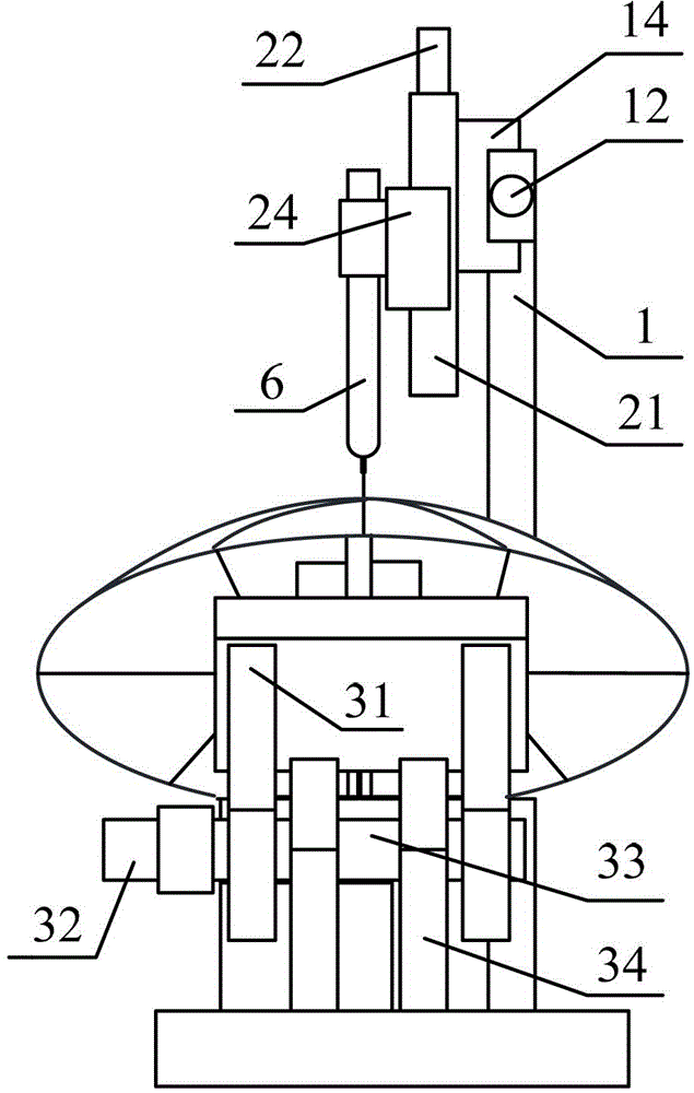 Parabolic trajectory directional tangent constant speed welding robot device