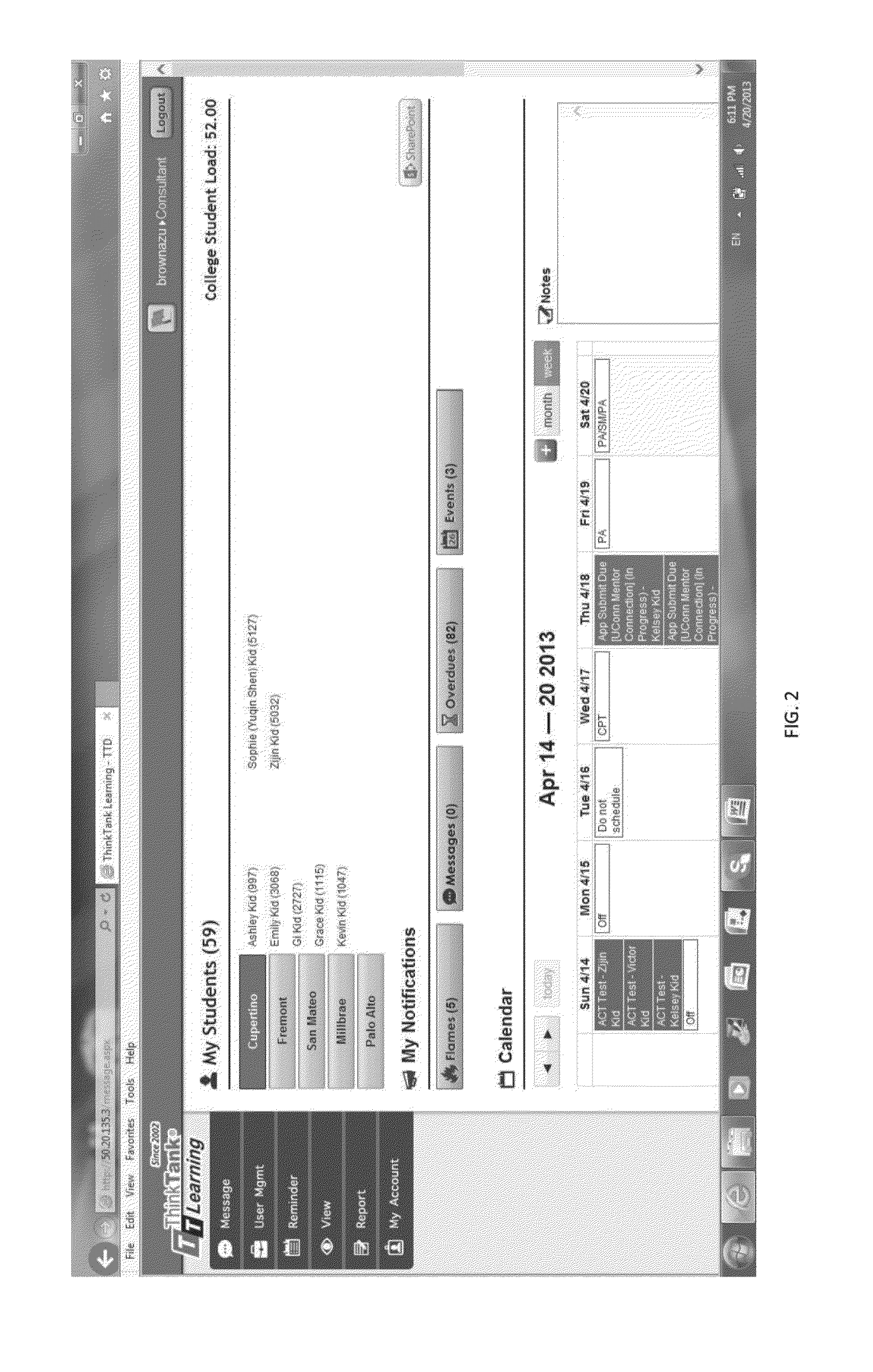 Individualized education consulting system and method