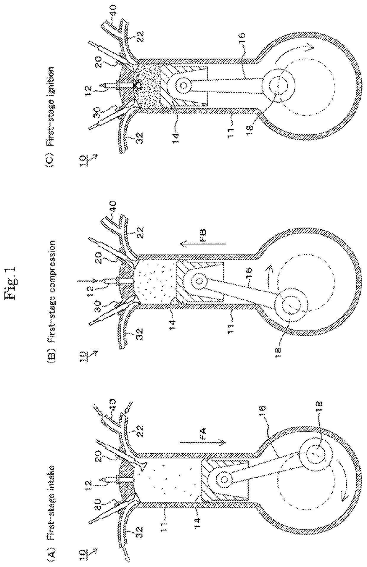 Internal-combustion engine and drive system