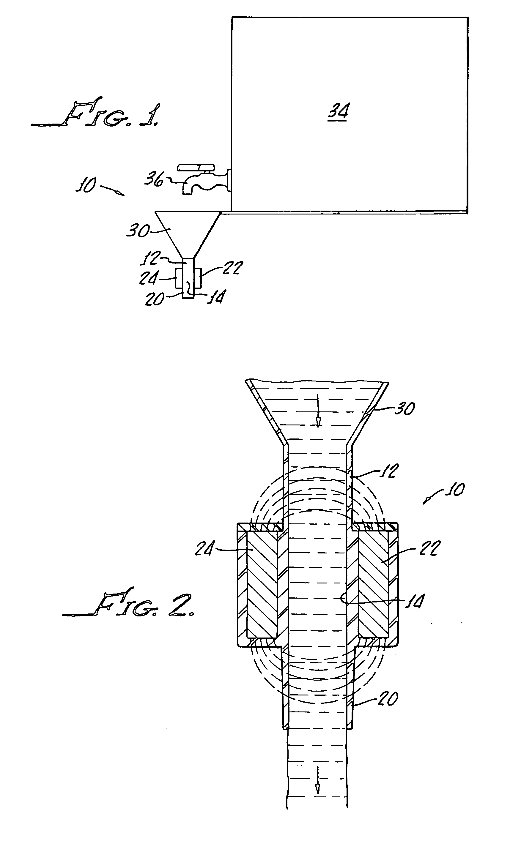 Magnetic dispensing funnel