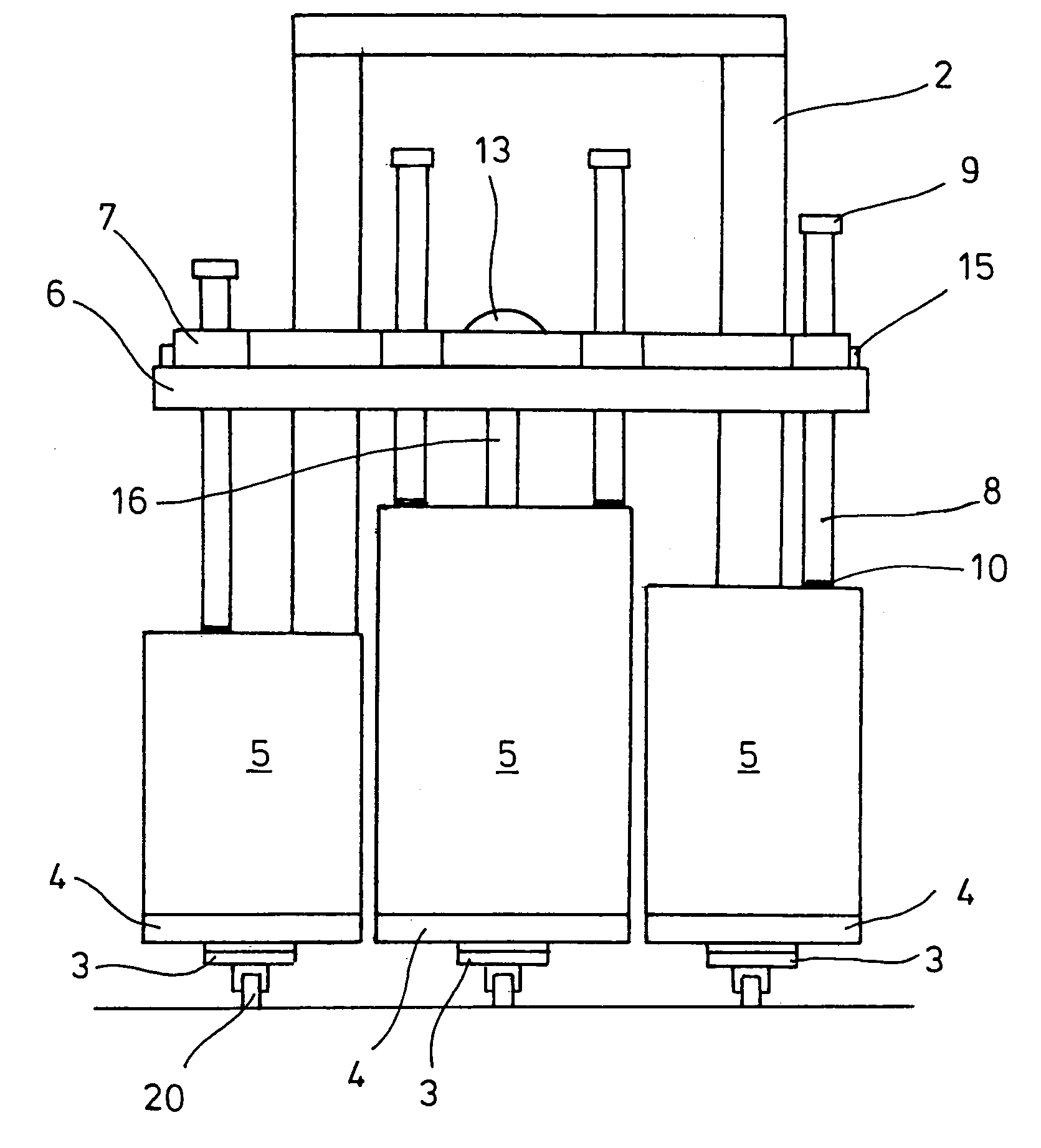Device for holding a load on a load support of an industrial truck
