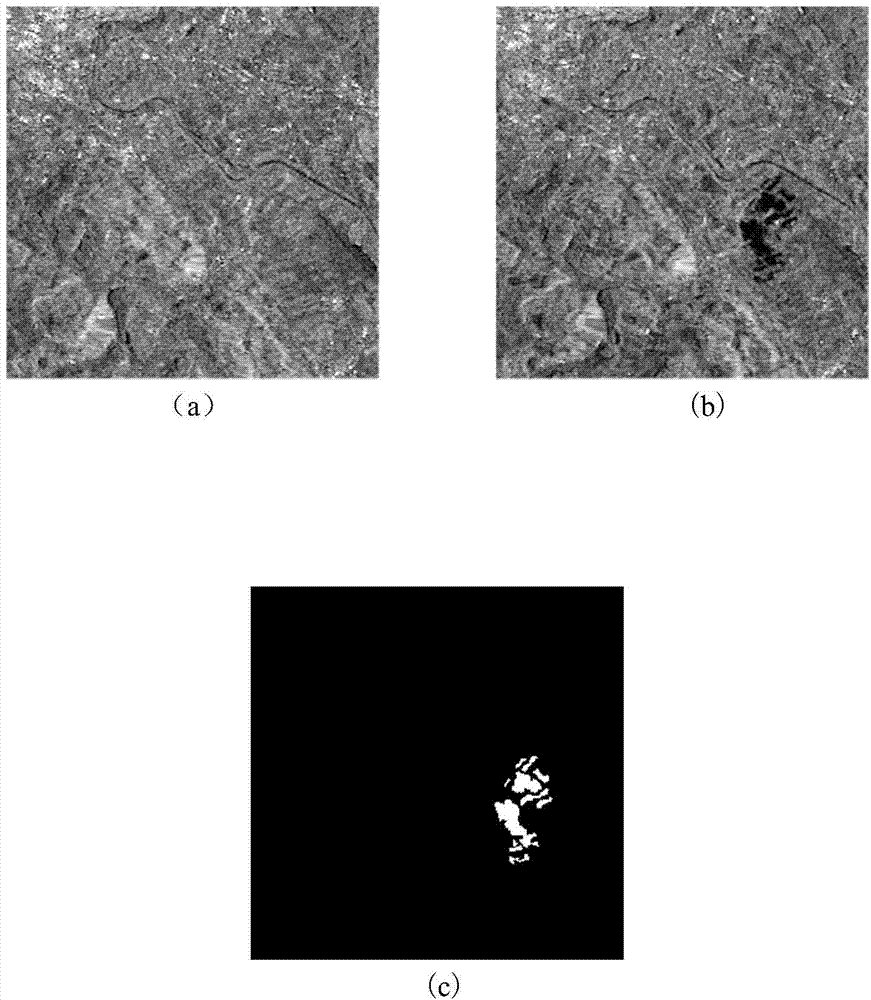 SAR image change detecting method based on non-local mean