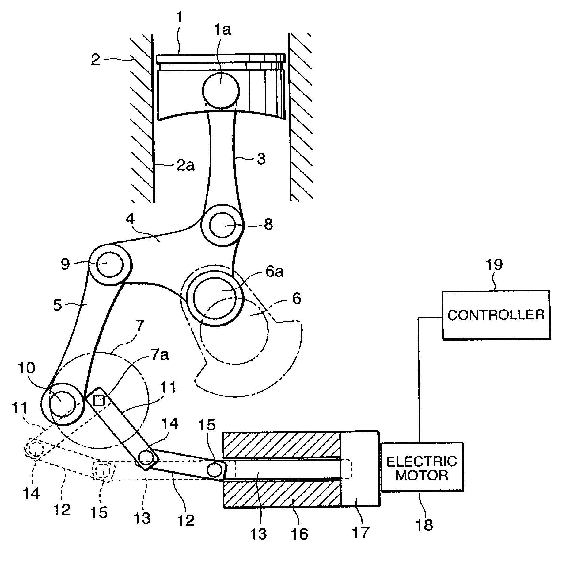 Variable compression ratio device for internal combustion engine