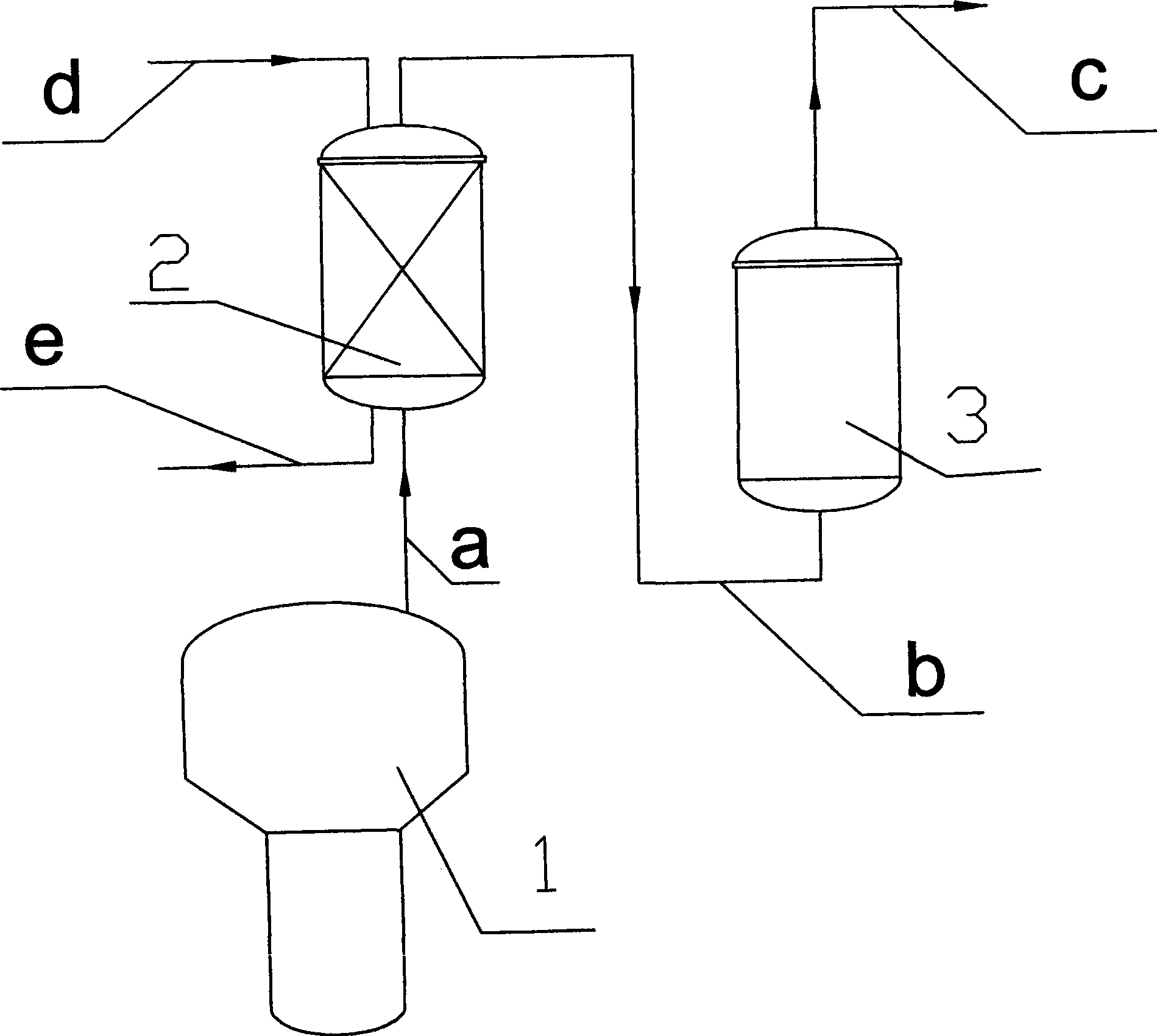 Technique for reducing impurity content in gas phase hydrogenchloride from hydrolysis of dimethyldichlorosilane