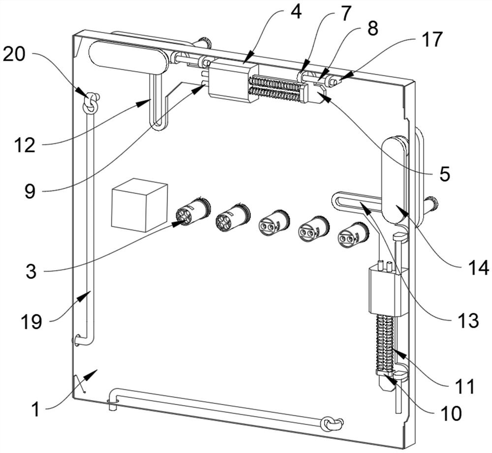Instrument door mechanism of push-pull type distribution box and power distribution box