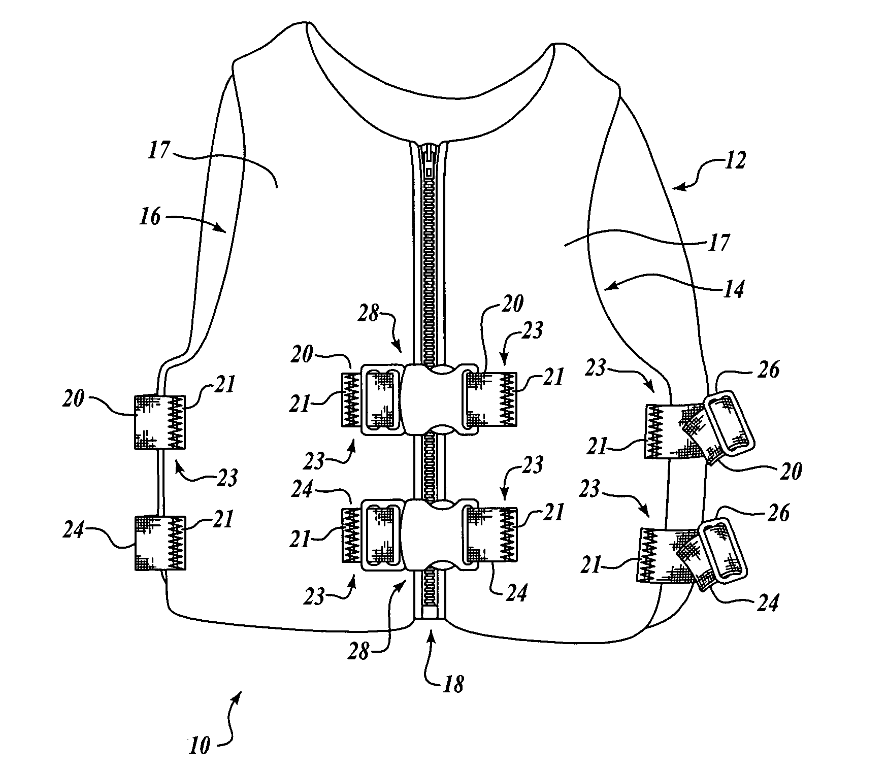 Internal body encircling belt for personal floation devices