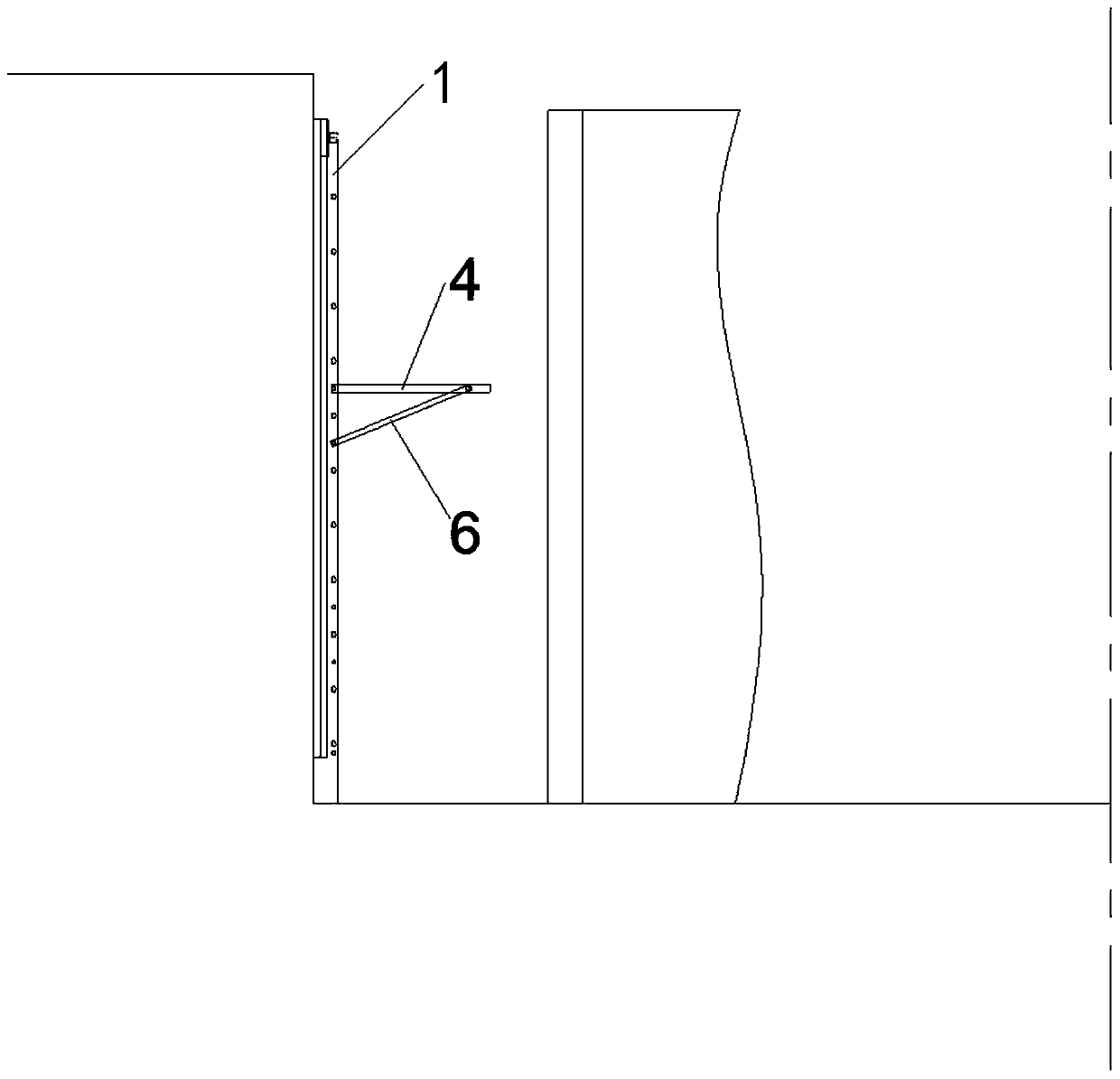 Testing device and method capable of achieving up-and-down climbing in counter-force well and turnover plate standing