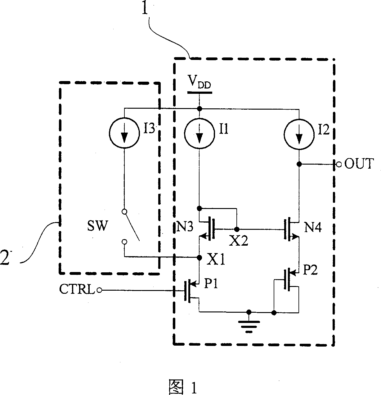 Retarding comparator circuit of single terminal input