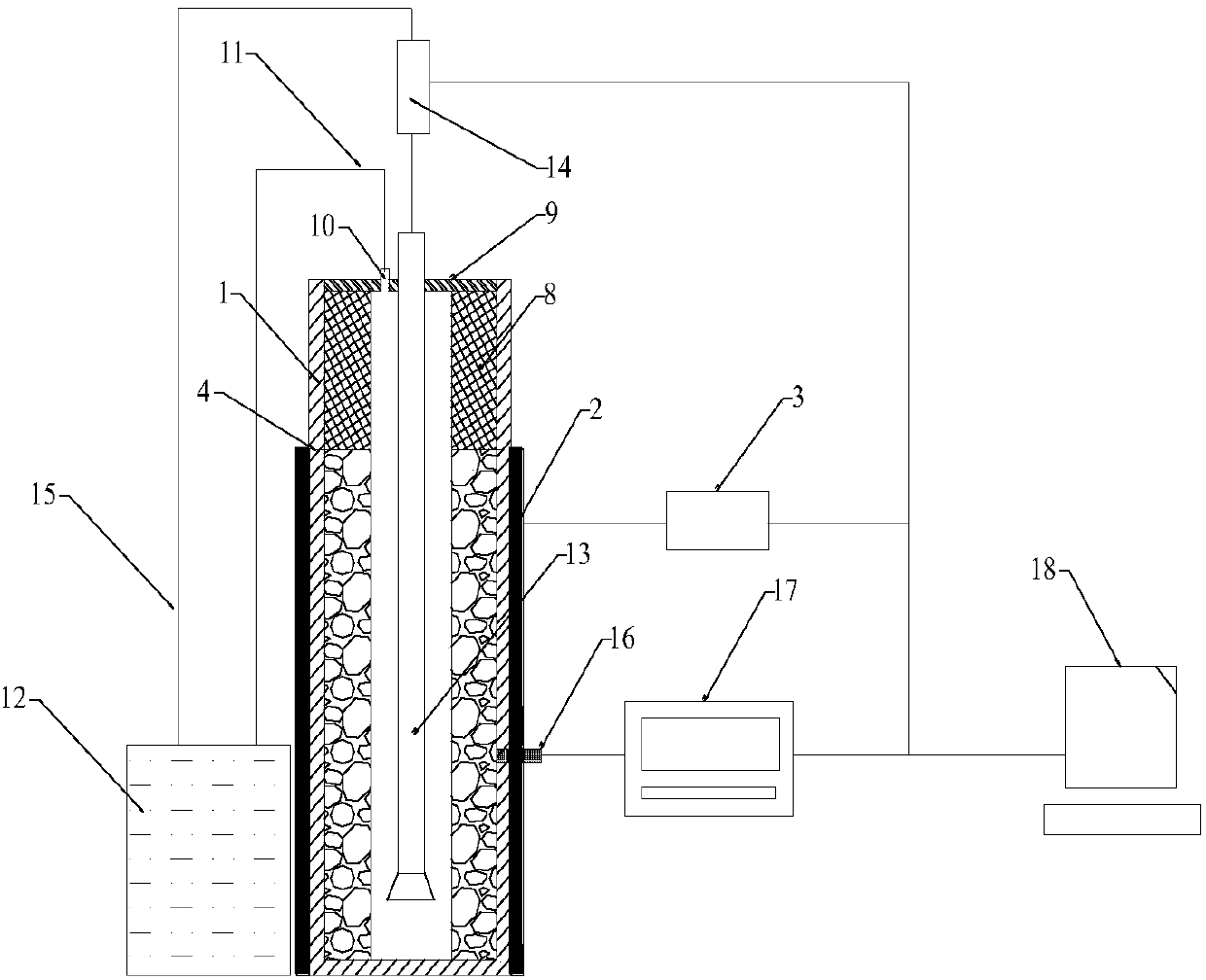Experimental device and method for evaluating drilling fluid anti-collapse performance