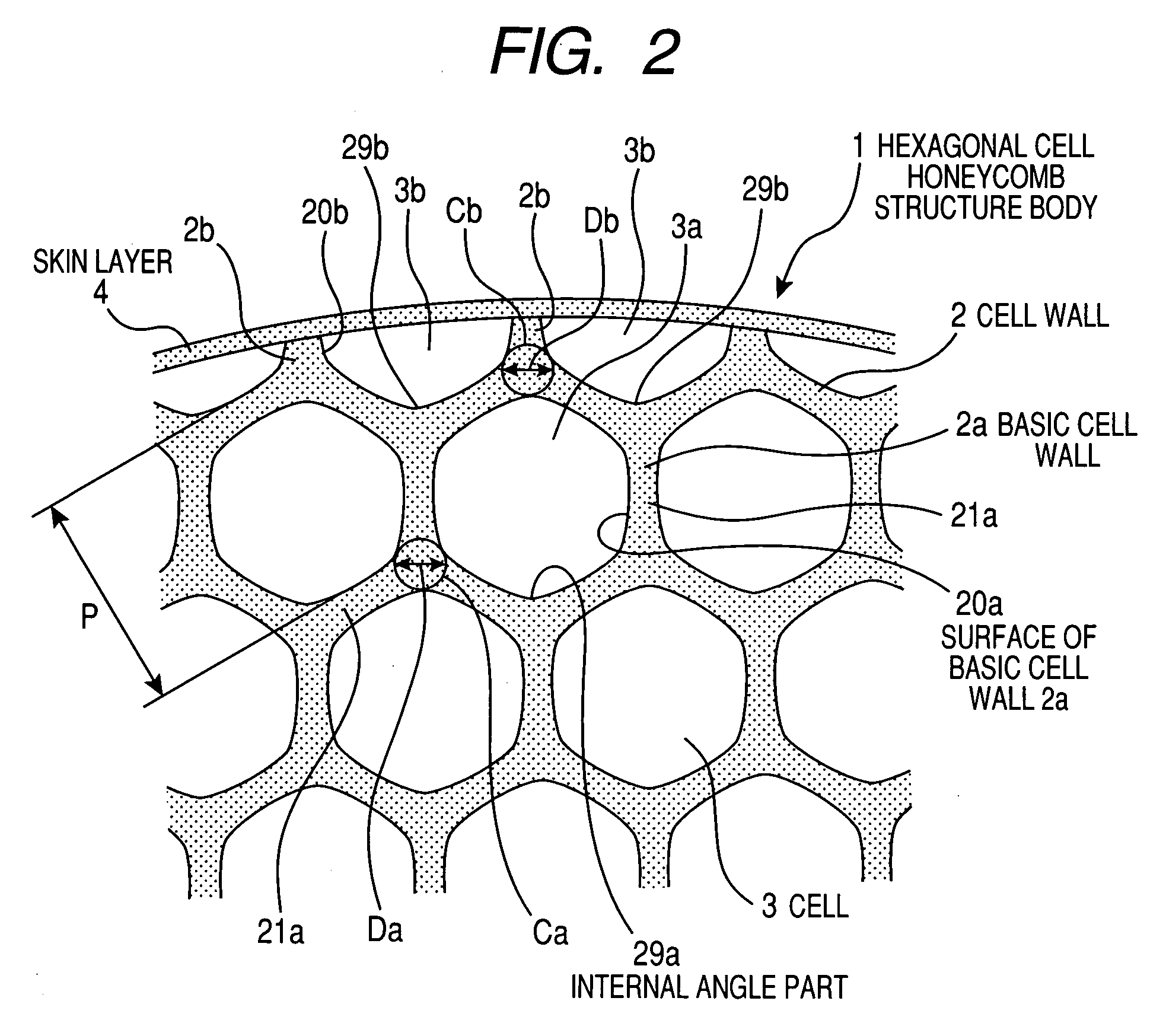 Hexgonal cell honeycomb structure body