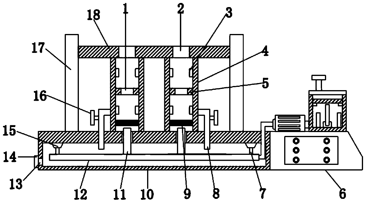 Blood matching test tube assembling frame for blood transfusion department