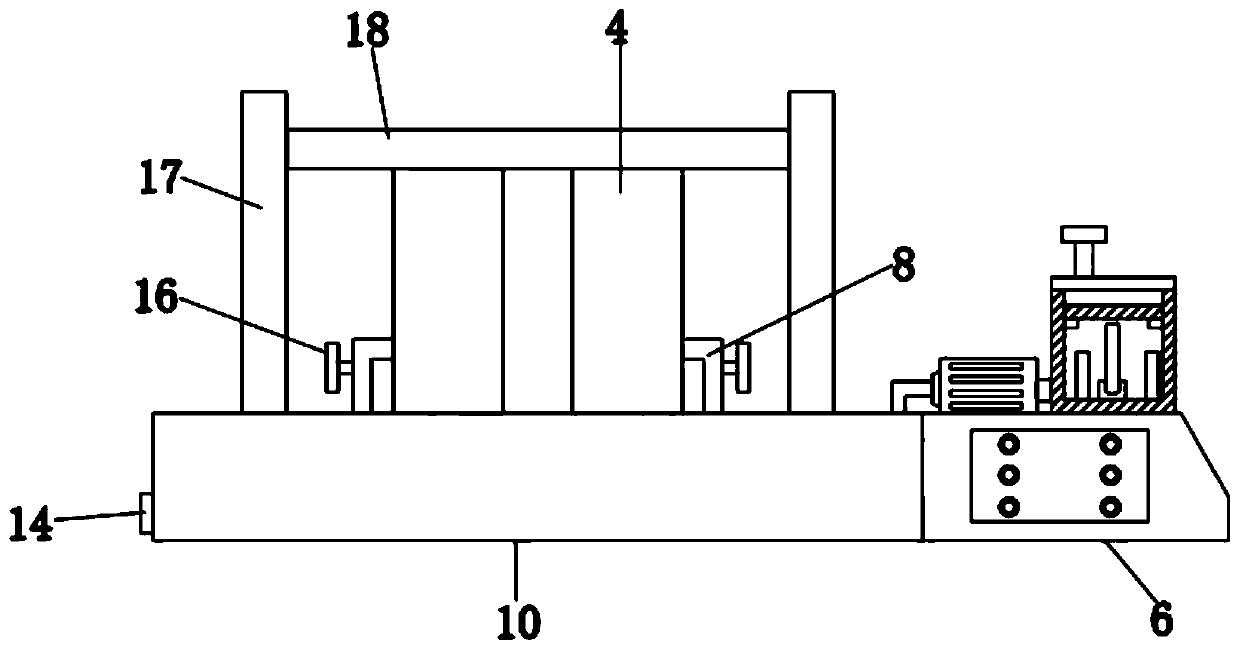 Blood matching test tube assembling frame for blood transfusion department