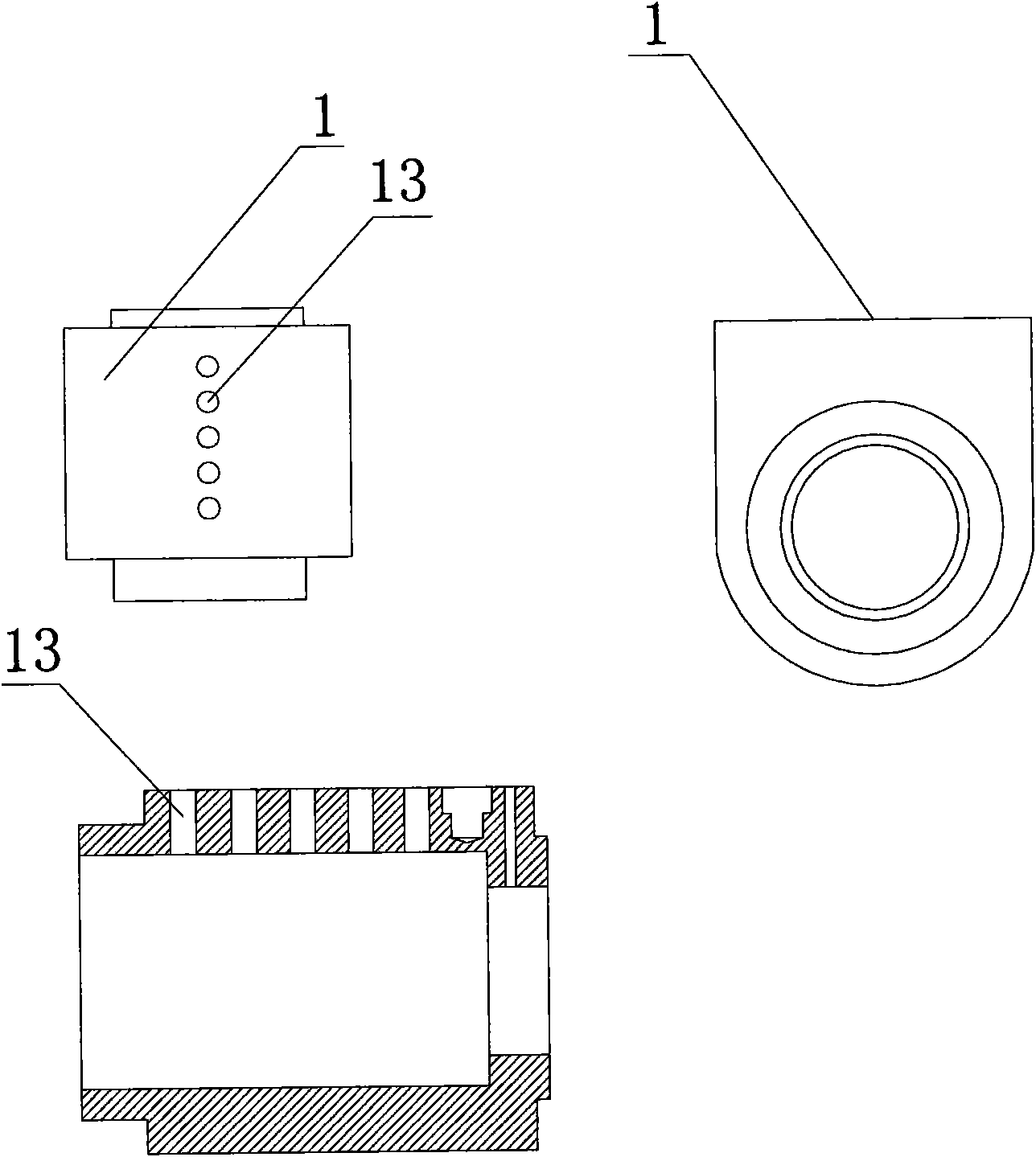 Anti-theft alarm lock cylinder with self-locking function and key thereof