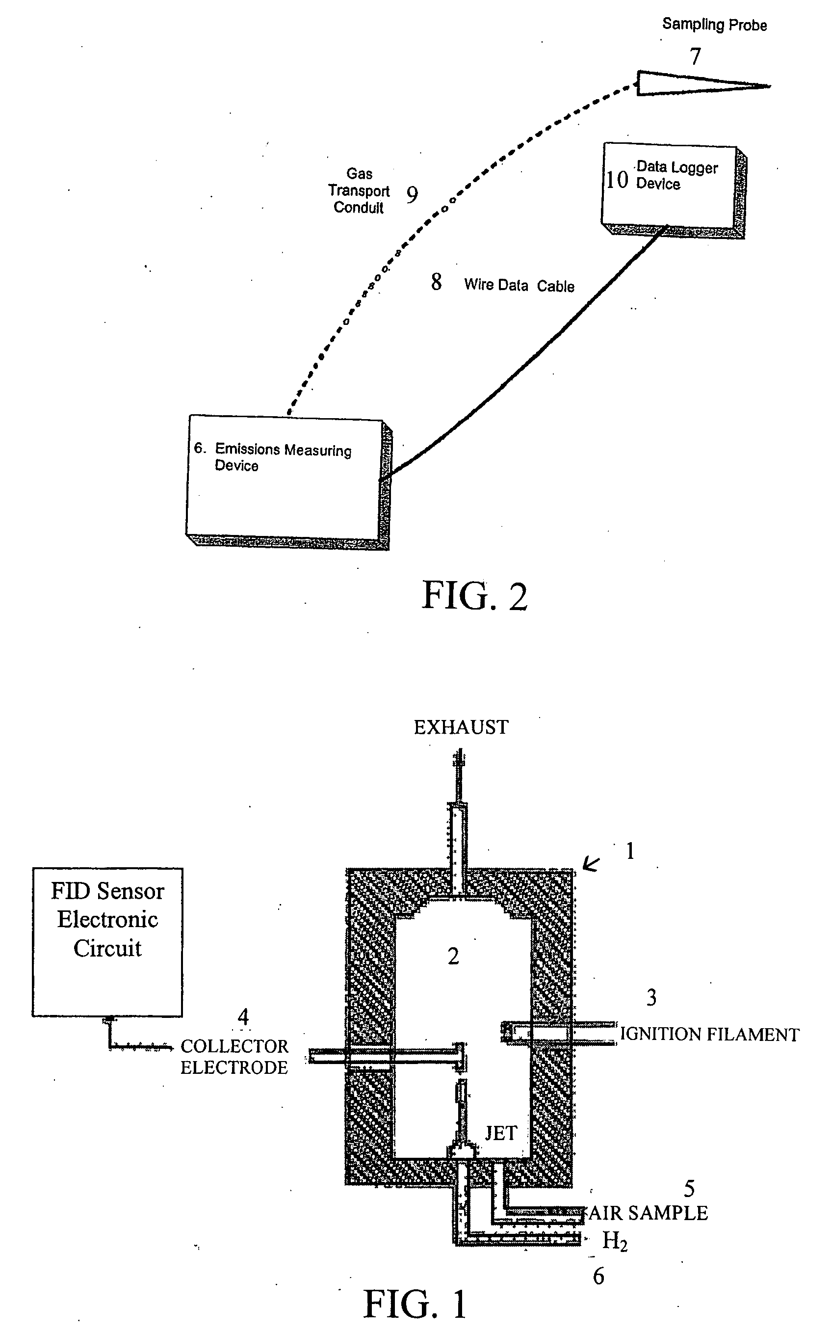 Apparatus and method for storing and transporting data related to vapor emissions and measurements thereof