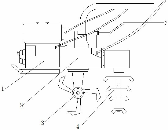 Walking type self balance mini-tiller