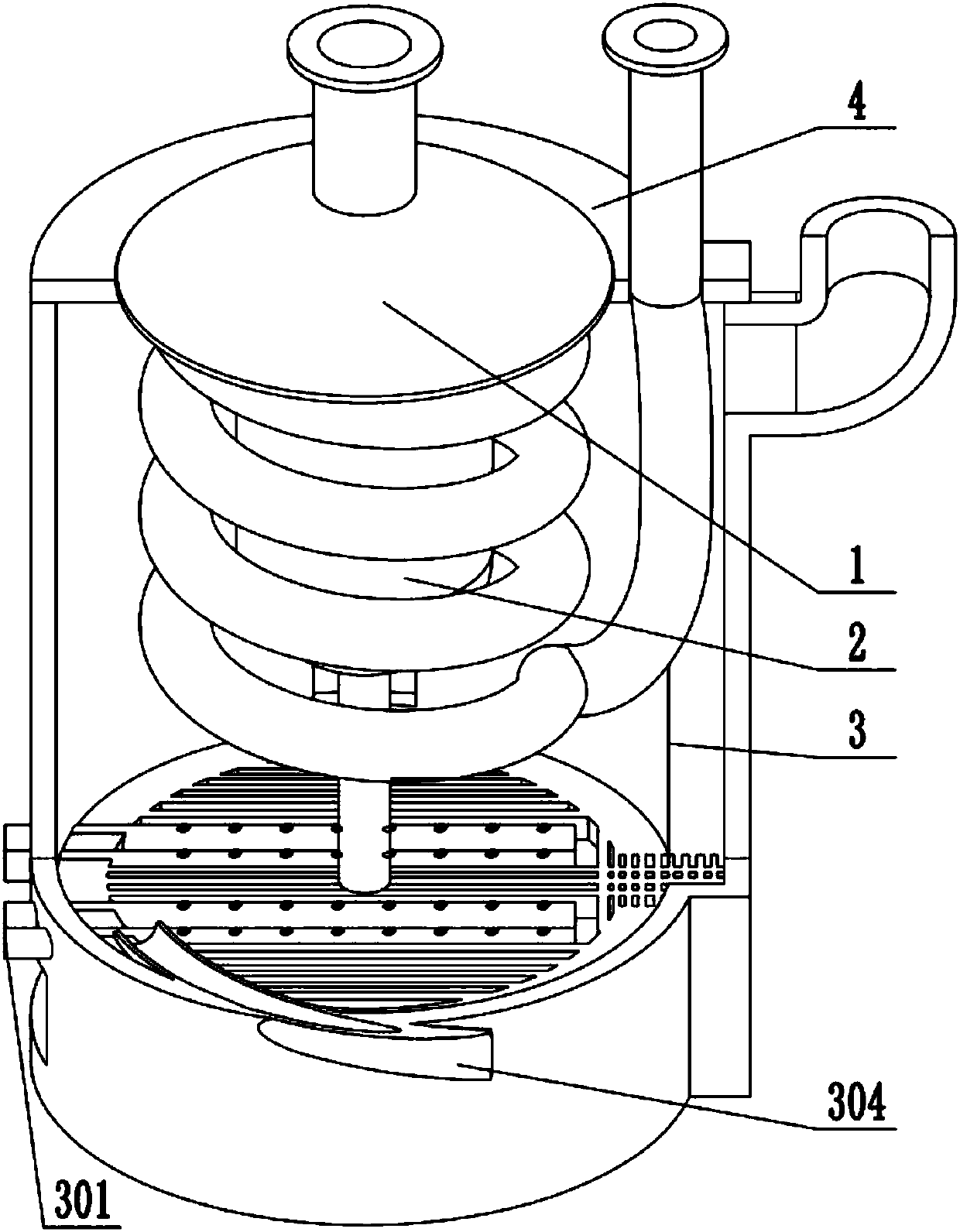 Power generating and heating dual-purpose boiler capable of adopting solid fuel and fuel gas