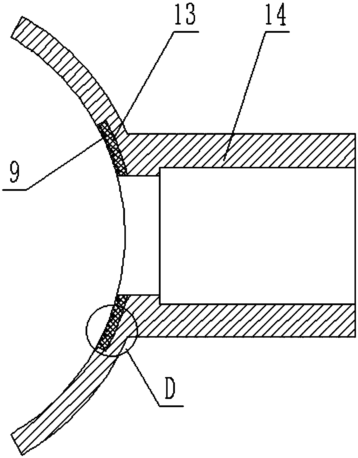 Electric smelting saddle-shaped pipe fitting cambered surface wiring machine and processing method
