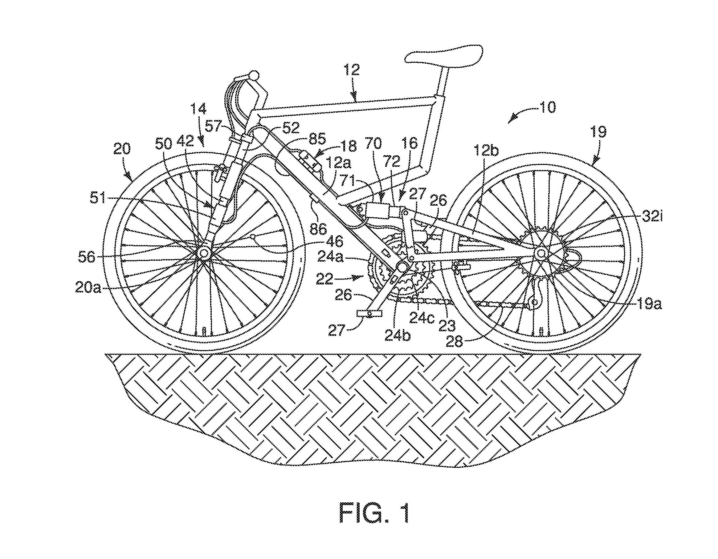 Bicycle suspension system