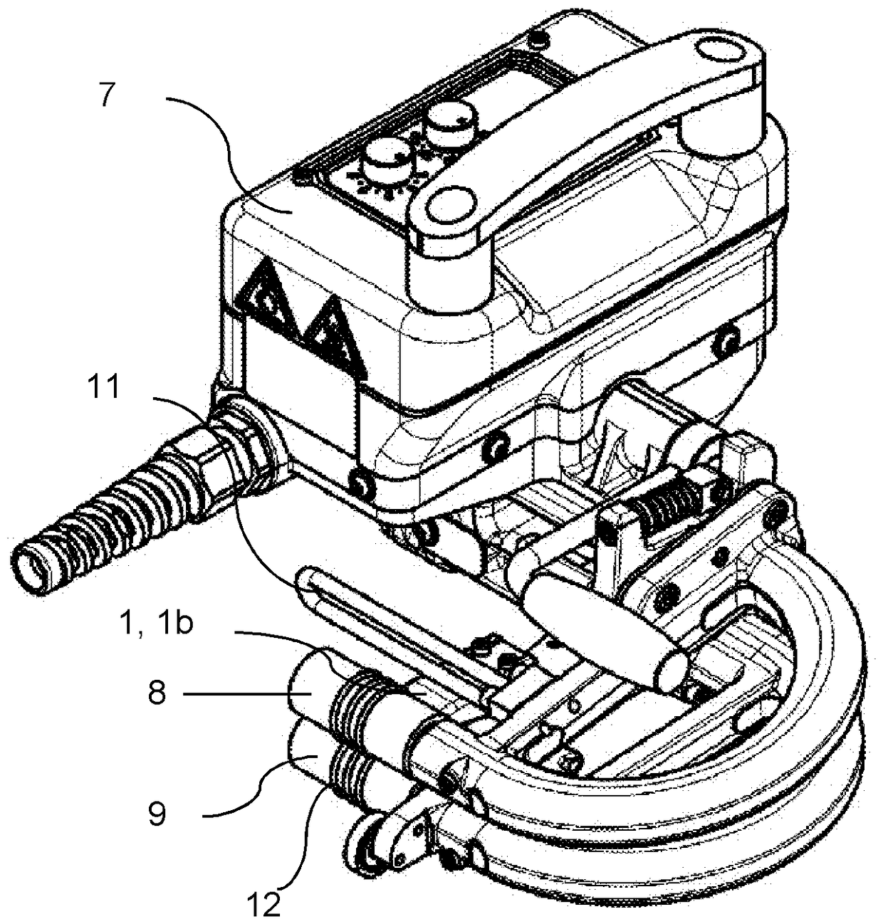 Mobile hot wedge welder, hot wedge and welding method