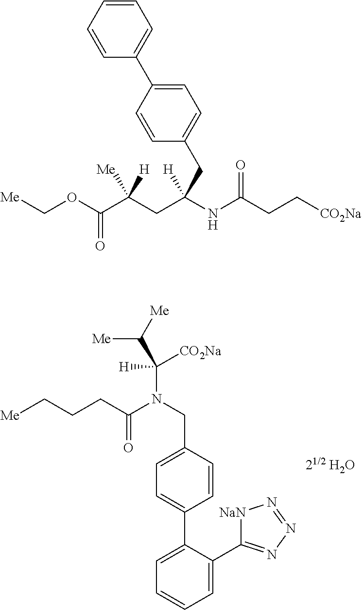 Treatment Method Using A Complex of Angiotensin II Receptor Antagonist Metabolite and NEP Inhibitor