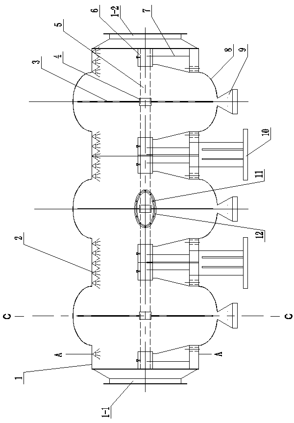 Oil and gas separator with unpowered turbine