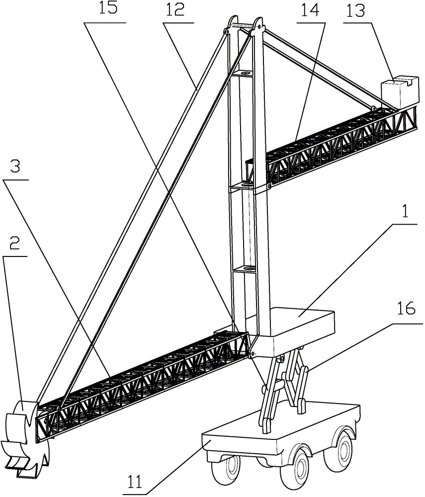 Hybrid drive mechanism type bucket wheel stacker and reclaimer