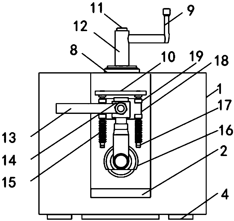 Chamfering device used for vehicle-mounted navigation display screen