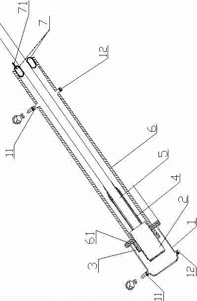Tube-expanded airtight stay cable and application method thereof
