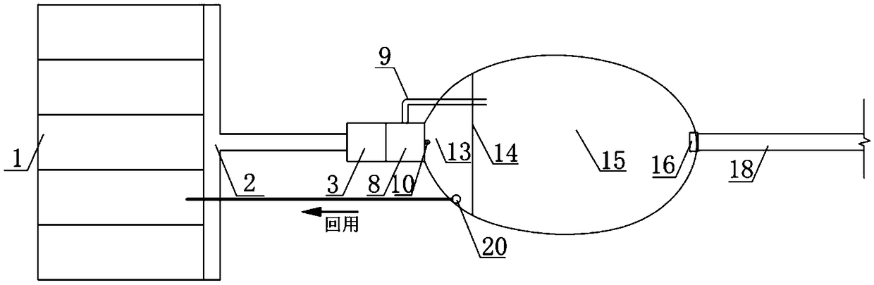 System for farmland surface source sewage collection and storage applicable to rainy area and reforming method