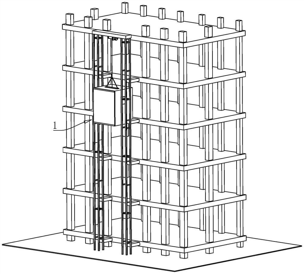 Efficient BIM-based super high-rise housing construction freight structure