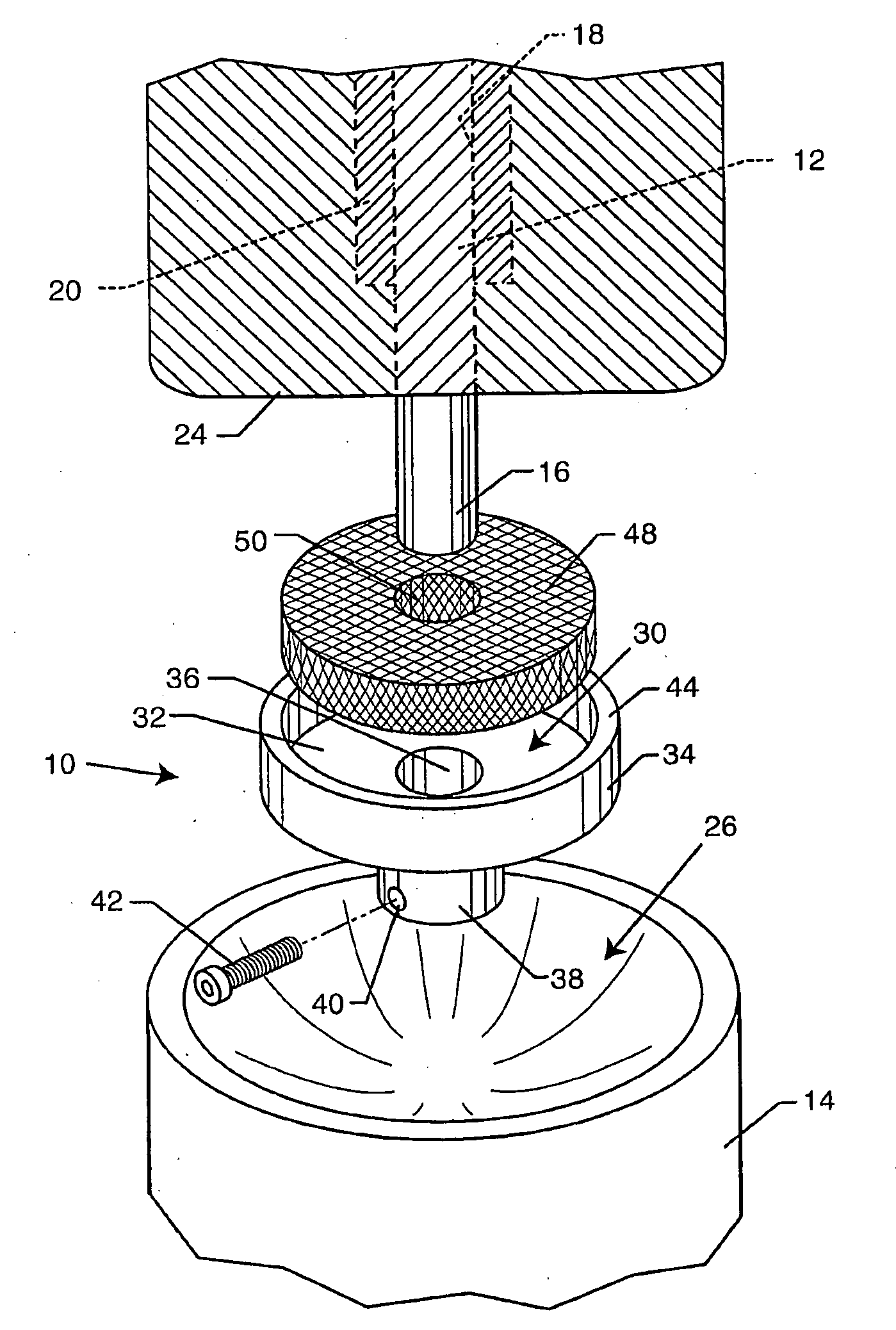 Antimicrobial Containment Cap For a Bone Anchored Prosthesis Mounting