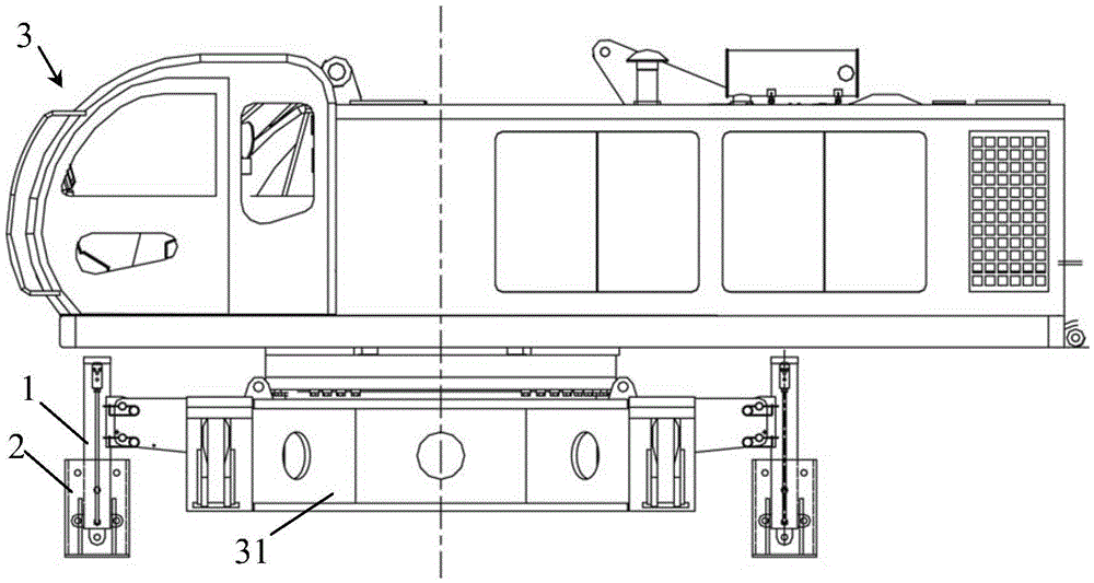 Vehicle lifting device and lifting method