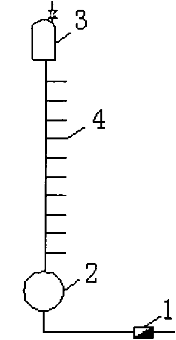 High-pressure water storage tank type water supply device